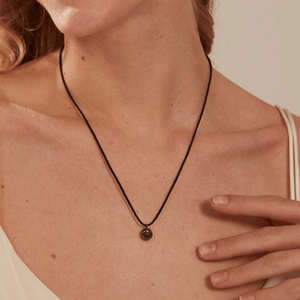 Black Rope Custom Photo Projection Necklace - Perimade & Co.