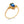 Blue Emerald Cut Quartz Statement Ring - Perimade & Co.