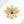 Gold evil eye flower spinner ring with a blue gemstone on a white background