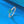 Blue Heart CZ Solitaire Half Eternity Band Ring - Perimade & Co.