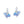 Blue Iris Flower Statement Drop Earrings - Perimade & Co.