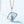 Blue Topaz Planet Saturn Pendant Necklace - Perimade & Co.