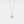 Necklace with a pendant featuring a blue gemstone on a light gray background