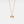 Gold bow-shaped pendant on a chain against a white background