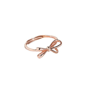 Bow Tie Bowknot Stacking Band Ring - Perimade & Co.