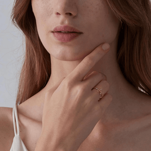 Bow Tie Bowknot Stacking Thin Band Ring - Perimade & Co.