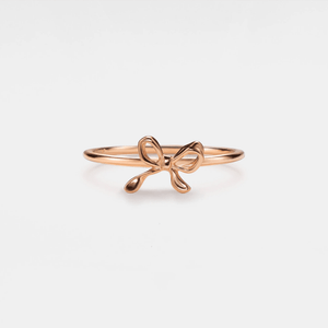 Bow Tie Bowknot Stacking Thin Band Ring - Perimade & Co.