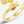 Gold ring with a pineapple design and red gemstones on a white background