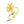 Gold ring with floral design on a white background