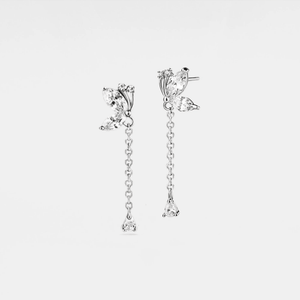 Butterfly Chain Dangle Drop Stud Earrings - Perimade & Co.