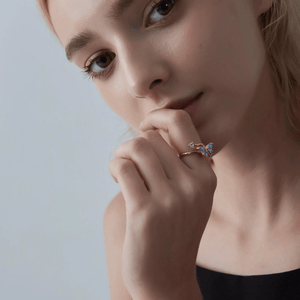 Butterfly Fidget Spinner Statement Ring - Perimade & Co.