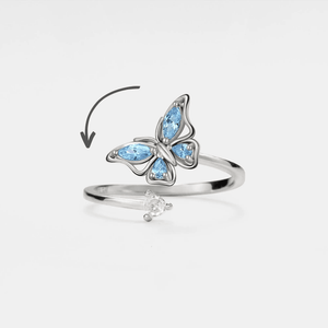 Butterfly Fidget Spinner Statement Ring - Perimade & Co.
