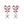 Candy Cane Heart Gingerbread Stud Earrings - Perimade & Co.