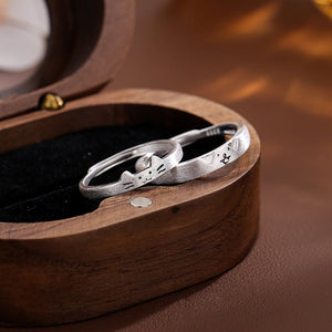 Cat Dog Kitten Puppy Couple Matching Ring - Perimade & Co.