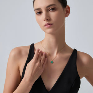 Dainty Moon Star Round Charm Necklace