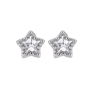 Celestial CZ Star Beaded Frame Stud Earrings - Perimade & Co.