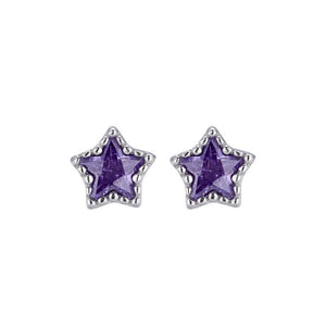 Celestial CZ Star Beaded Frame Stud Earrings - Perimade & Co.
