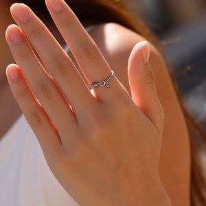 Celestial Marquise Sun Moon Open Band Ring - Perimade & Co.