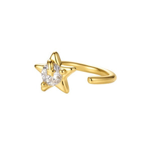 Celestial Shooting Star Claw CZ Stud Earrings - Perimade & Co.