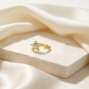 Celestial Shooting Star Claw CZ Stud Earrings - Perimade & Co.