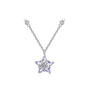 Celestial Star CZ Wrap Wire Pendant Necklace - Perimade & Co.