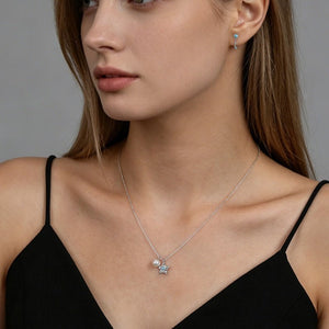 Celestial Turquoise Star Pearl Charm Necklace - Perimade & Co.