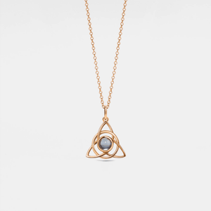 Celtic Knot Custom Photo Projection Necklace - Perimade & Co.