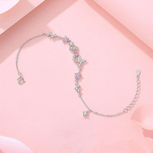 Cherry Blossom Butterfly Charm Bracelet - Perimade & Co.