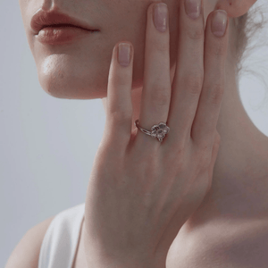 Cherry Blossom Flower Stacking Bypass Ring - Perimade & Co.