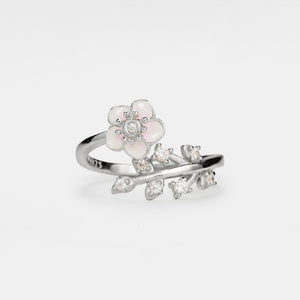 Cherry Blossom Leaf Fidget Spinner Ring - Perimade & Co.
