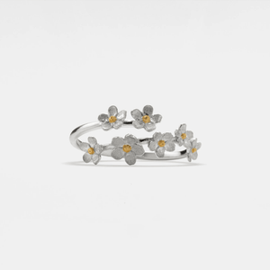 Cherry Blossom Sakura Flower Bypass Ring - Perimade & Co.