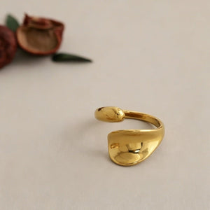 Chunky Abstract Droplet Stackable Open Ring - Perimade & Co.