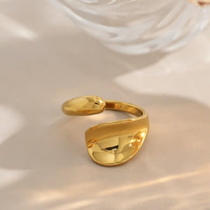 Chunky Abstract Droplet Stackable Open Ring - Perimade & Co.