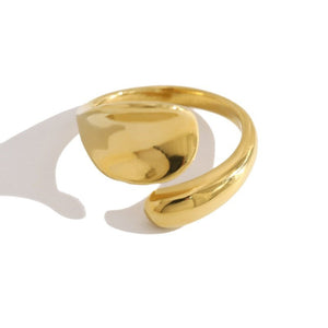 Chunky Abstract Droplet Stackable Open Ring - Perimade & Co.