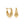 Chunky Gold Brushed Starburst Hoop Earrings - Perimade & Co.