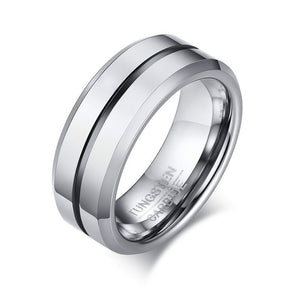 Classic 8mm Tungsten Steel Band Ring - Perimade & Co.