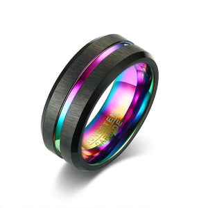 Classic 8mm Tungsten Steel Band Ring - Perimade & Co.