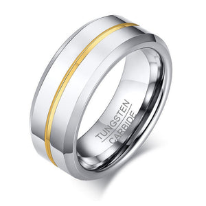 Classic 8mm Tungsten Steel Band Ring - Perimade & Co.