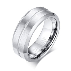 Classic 8mm Tungsten Steel Band Ring - Perimade & Co.