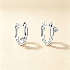 Classic Asymmetric CZ Huggie Hoop Earrings - Perimade & Co.