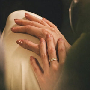 Classic Channel Moissanite Eternity Band Ring - Perimade & Co.