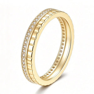 Classic Channel Moissanite Eternity Band Ring - Perimade & Co.