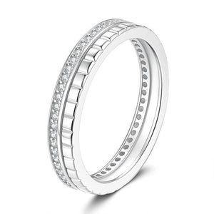 Classic Channel Moissanite Eternity Band Ring - Perimade & Co.