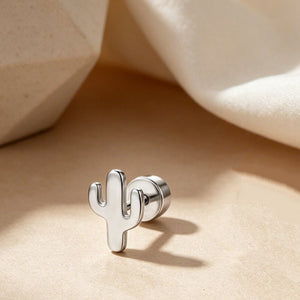 Classic Desert Cactus Cartilage Stud Earrings - Perimade & Co.