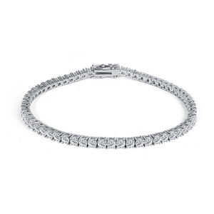 Diamond bracelet on a white background