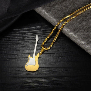 Classic Guitar Charm Pendant Necklace - Perimade & Co.