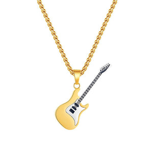 Classic Guitar Charm Pendant Necklace - Perimade & Co.