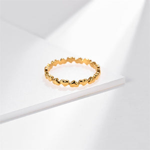 Classic Heart Stacking Eternity Band Ring - Perimade & Co.