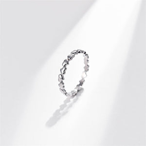 Classic Heart Stacking Eternity Band Ring - Perimade & Co.