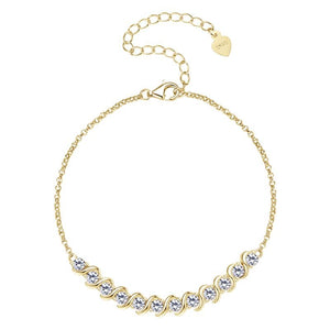 Classic S Wave Moissanite Tennis Bracelet - Perimade & Co.
